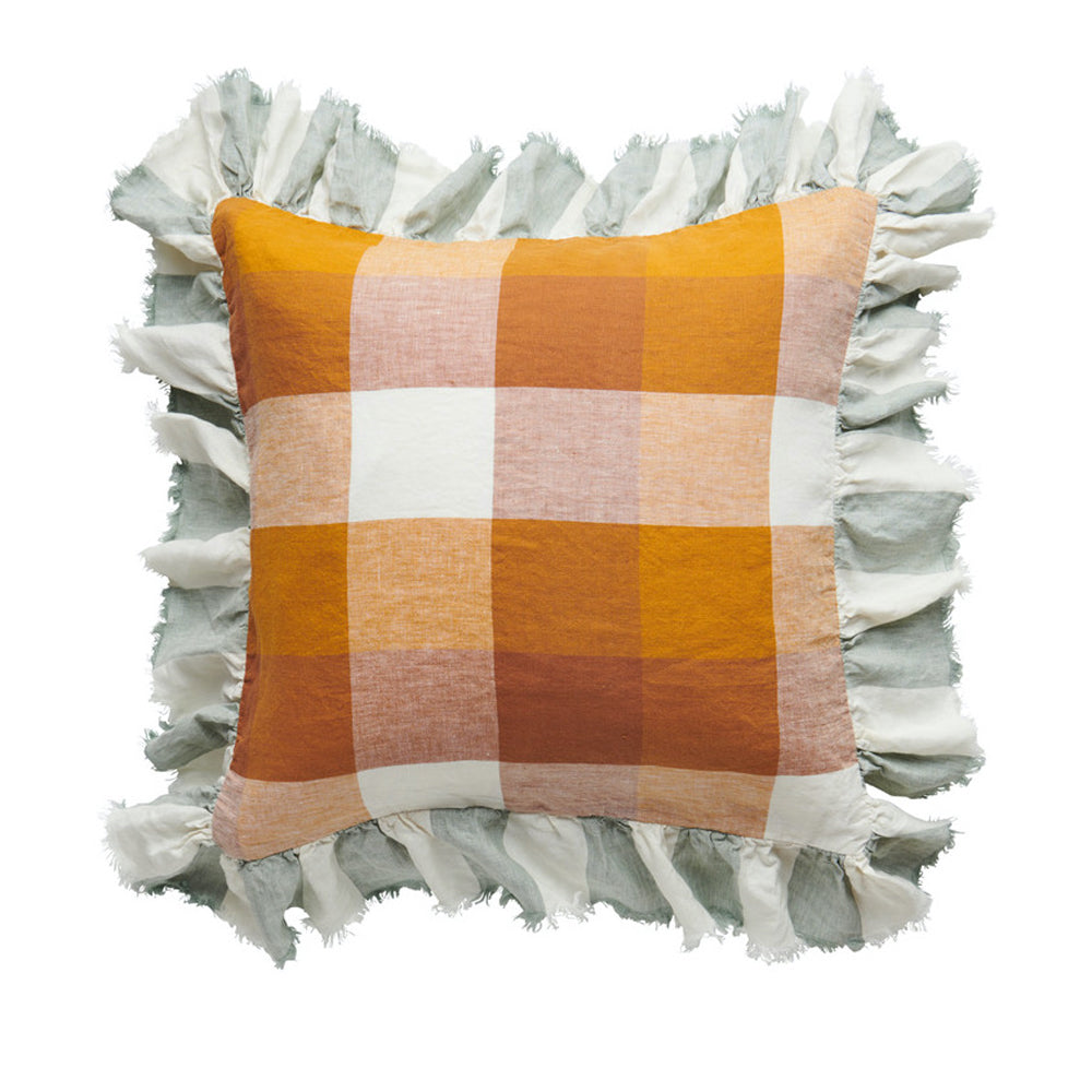 Society of Wanderers Biscuit Full Ruffle Cushion 50 x 50 cm