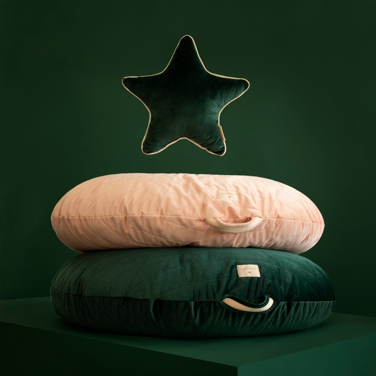 Sahara Floor Cushion • Velvet Jungle Green