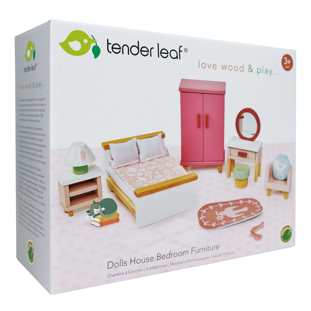 Tender Leaf Wooden Dolls House Bedroom Furniture