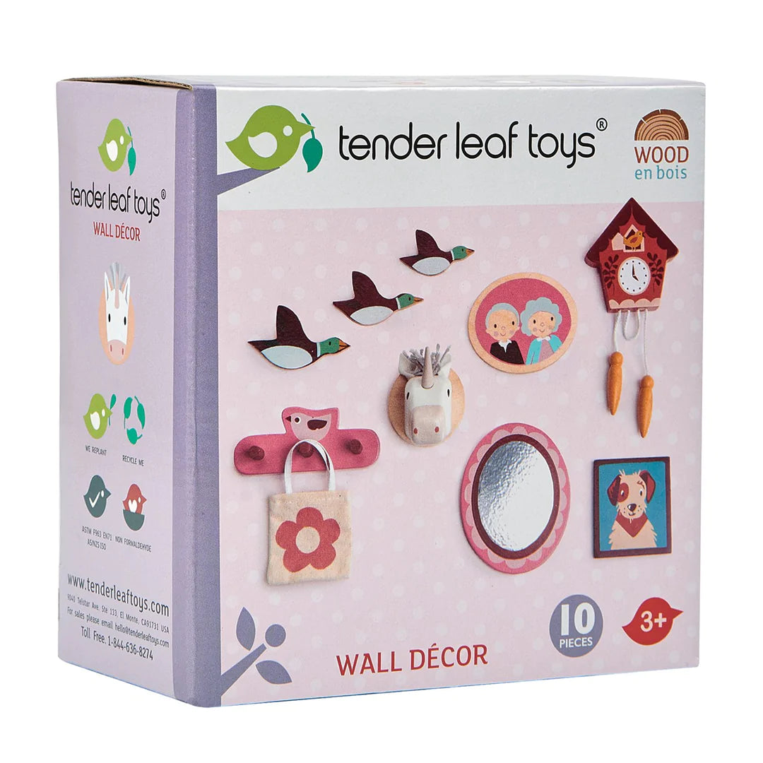 Tender Leaf Dolls House Wooden Wall Decor