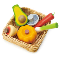 Thumbnail for Tender Leaf Vegie Basket Wooden Toy Food