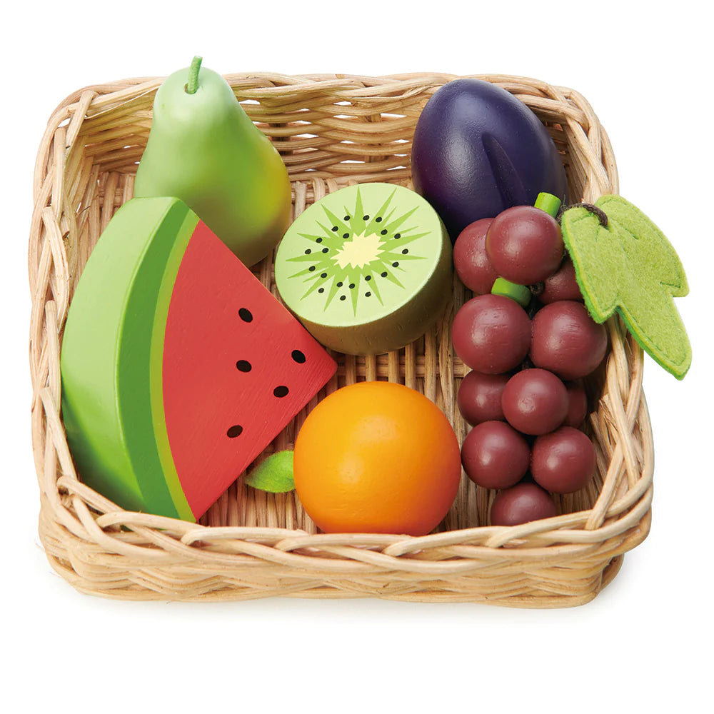 Tender Leaf Fruity Basket Wooden Toy Food