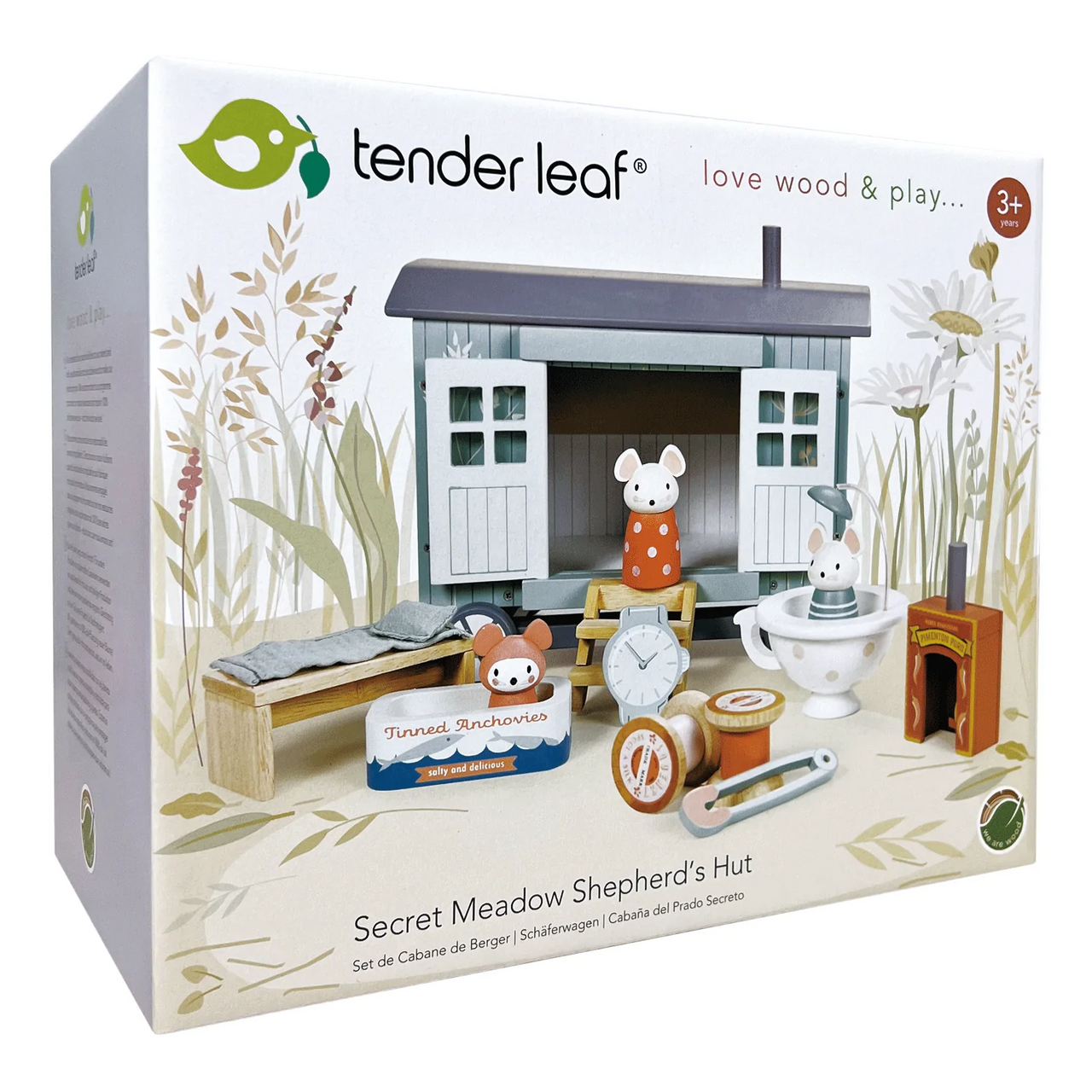 Tender Leaf Secret Meadow Shepherds Hut Wooden Dolls house