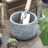 Thumbnail for IB Laursen cement Pot Akropolis 15.5cm diameter herbs 13115-18