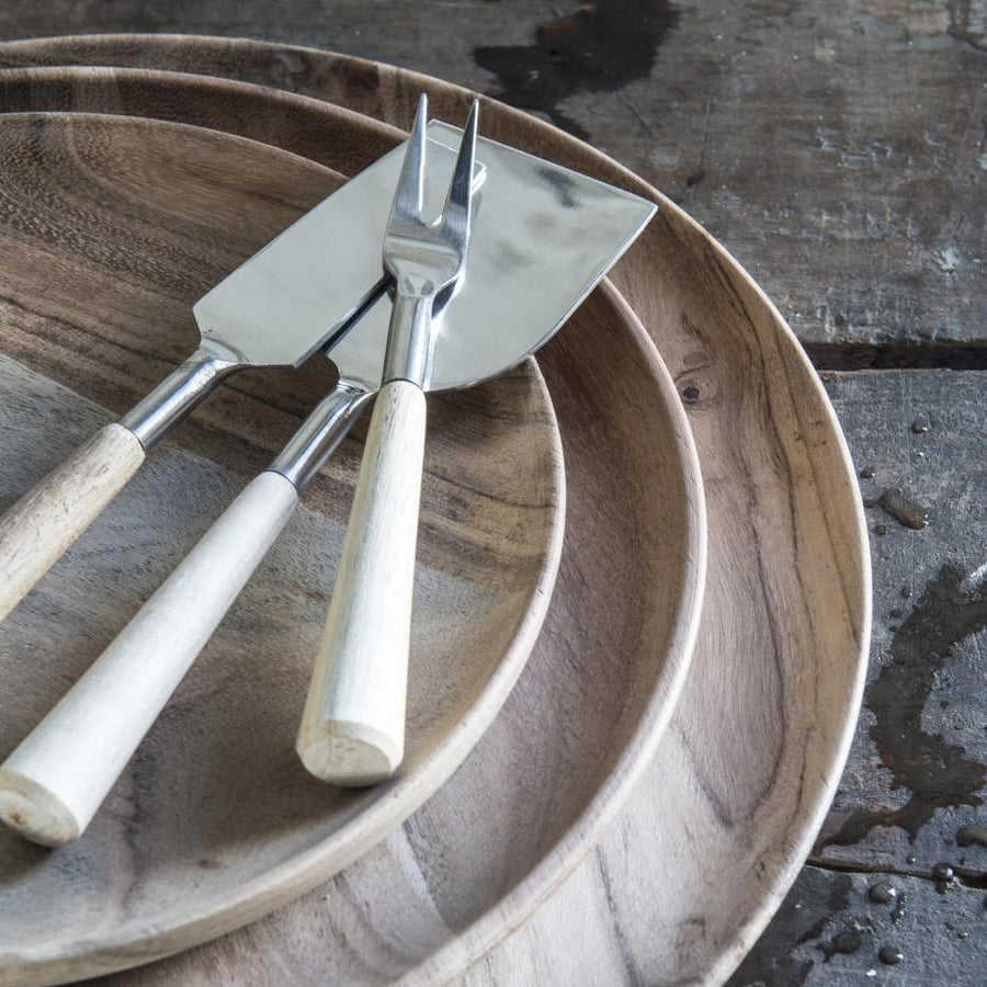 IB Laursen Tray / Plate Acacia Wooden Small 25cm Diameter