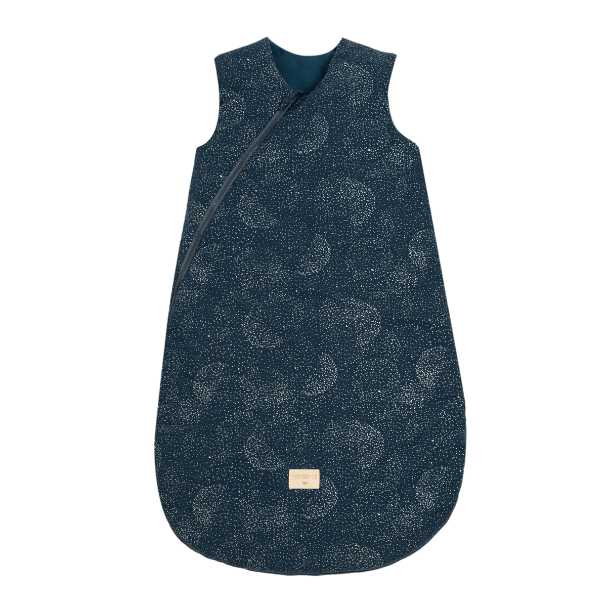 Nobodinoz Cocoon midseason sleeping bag • gold bubble night blue