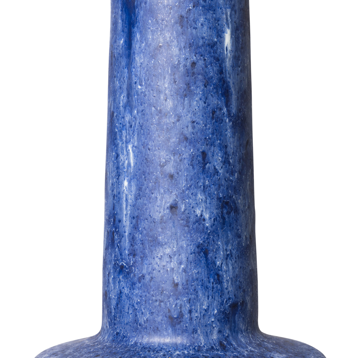 Retro Stoneware Lamp Base Blue