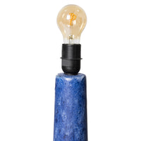 Thumbnail for Retro Stoneware Lamp Base Blue