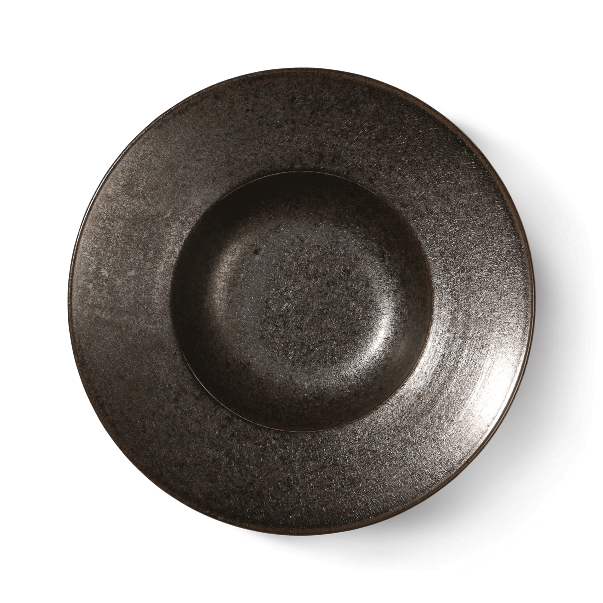 Home Chef Ceramics: Pasta Plate Rustic Black