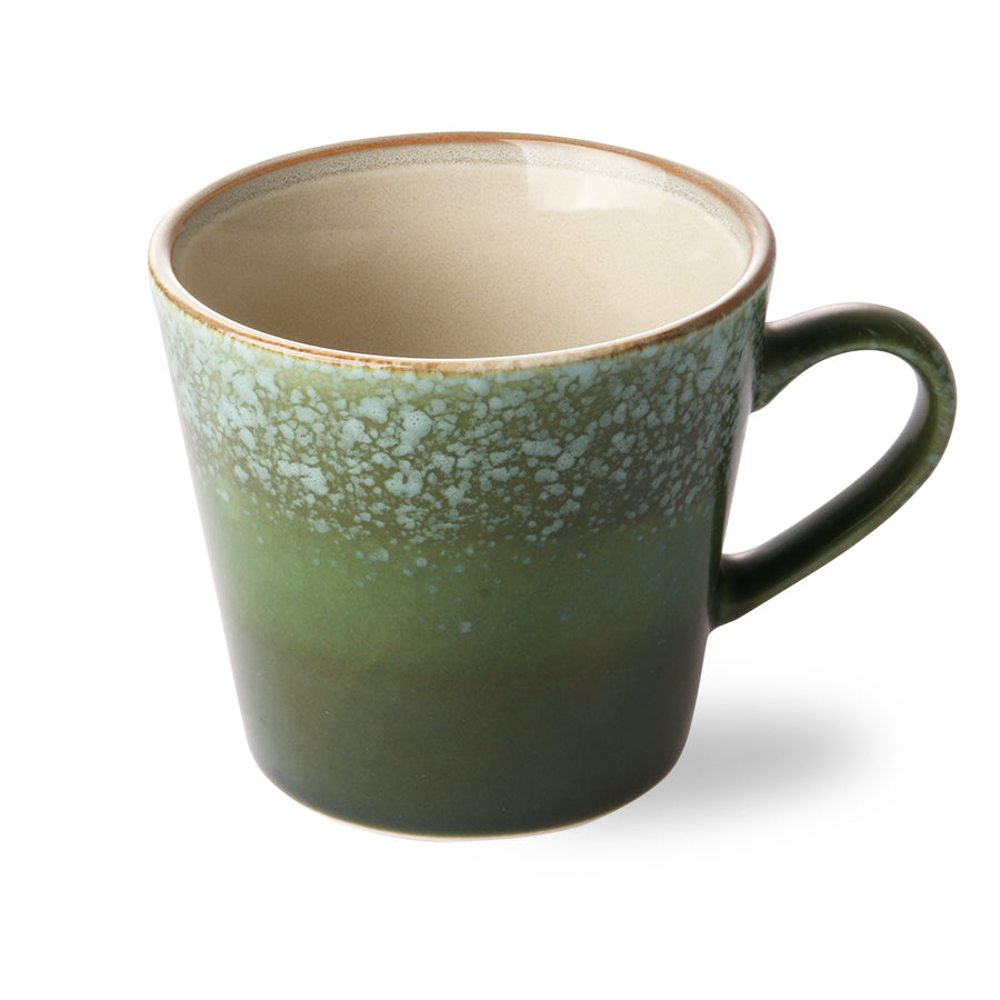 Ceramic 70's cappuccino mug: grass ACE6054