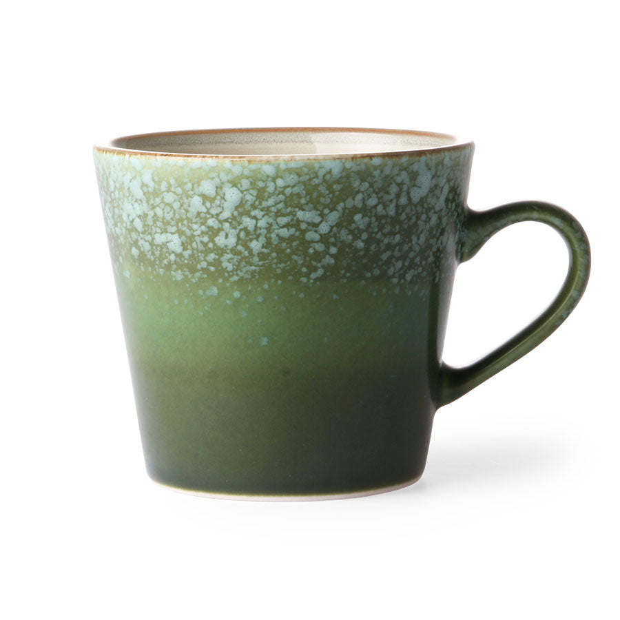 Ceramic 70's cappuccino mug: grass ACE6054