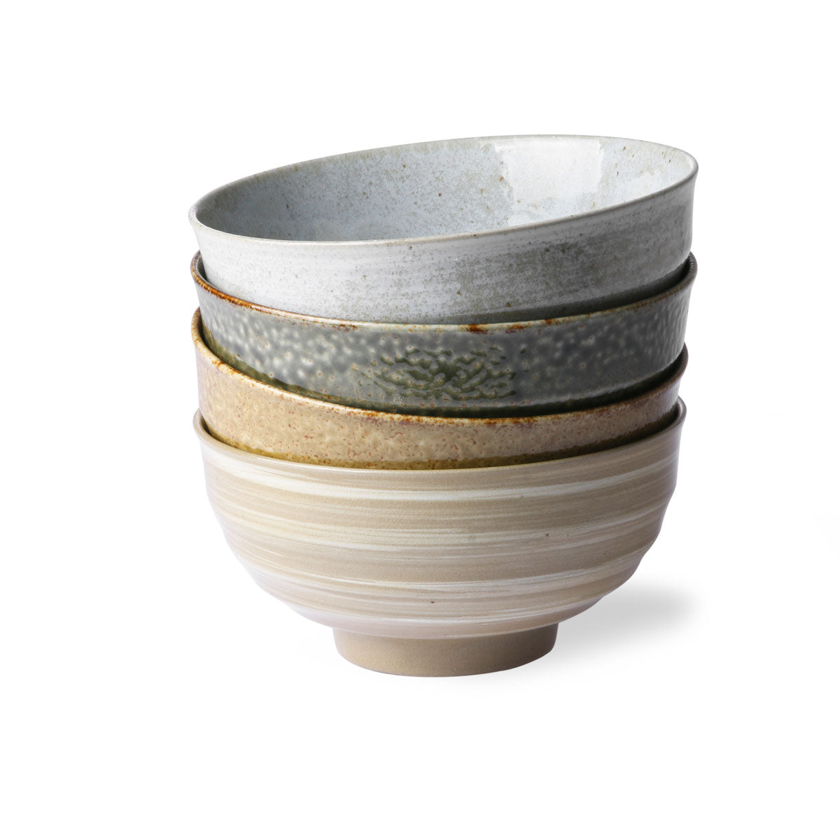 HK Living kyoto ceramics: japanese noodle bowls (set of 4)