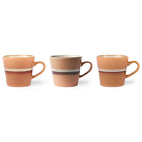Thumbnail for HK Living Ceramic 70's cappuccino mug: Stream