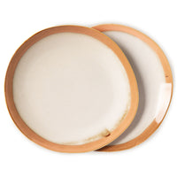 Thumbnail for 70s Ceramics: Dinner Plate: Earth set of two