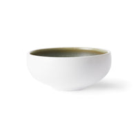 Thumbnail for HK Living home chef ceramics: bowl white/green ACE6932