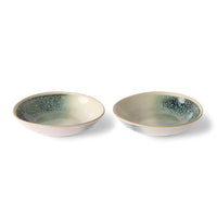 Thumbnail for HK Living ceramic 70's curry bowls: mist (set of 2)