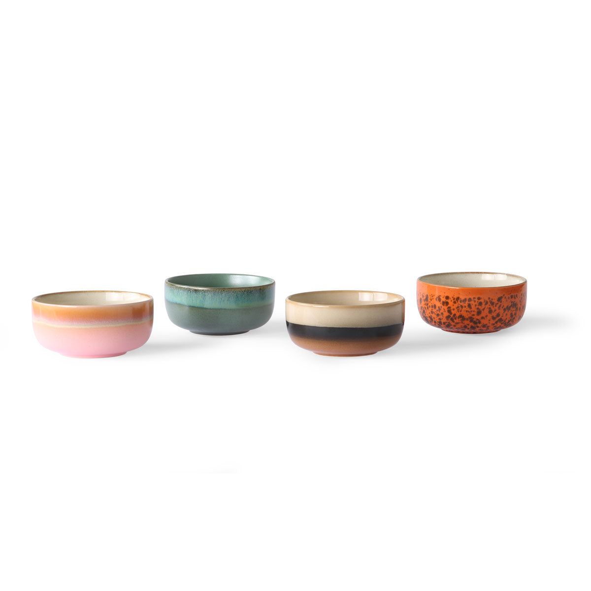 HK Living ceramic 70's dessert bowls (set of 4)