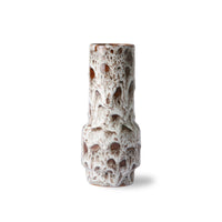 Thumbnail for HK Living ceramic retro vase lava white