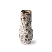 Thumbnail for HK Living ceramic retro vase lava white