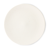 Thumbnail for HK Living kyoto ceramics: japanese large dinner plate white speckled
