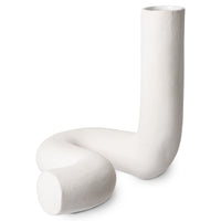 Thumbnail for HK objects: ceramic twisted vase matt white ACE7023