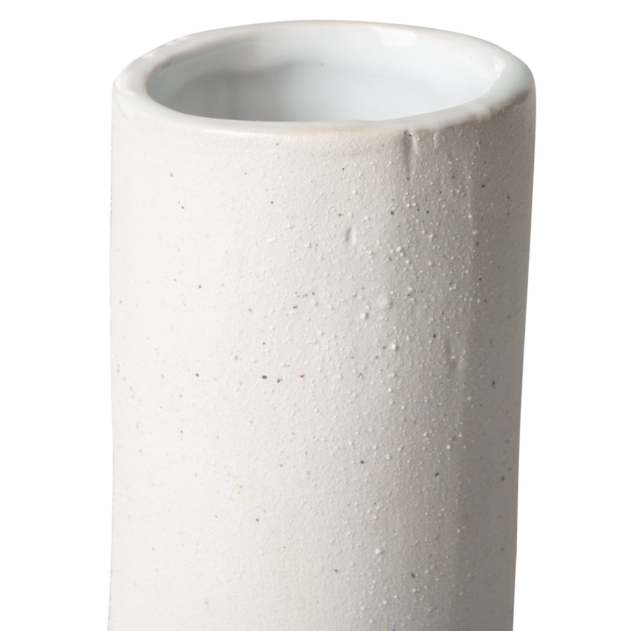 HK objects: ceramic twisted vase matt white ACE7023