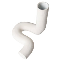 Thumbnail for HK objects: ceramic twisted vase matt white ACE7023