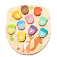 Thumbnail for Tender Leaf Toys How Many Acorns Wooden counting game