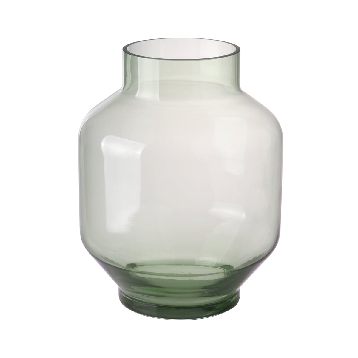 HK Living green glass vase l