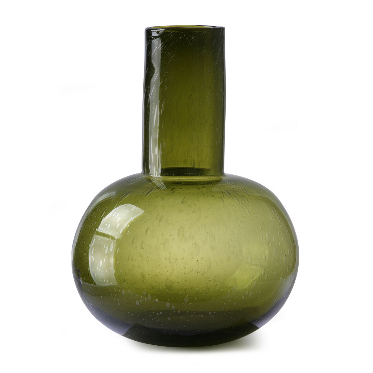 HK Living green glass vase l