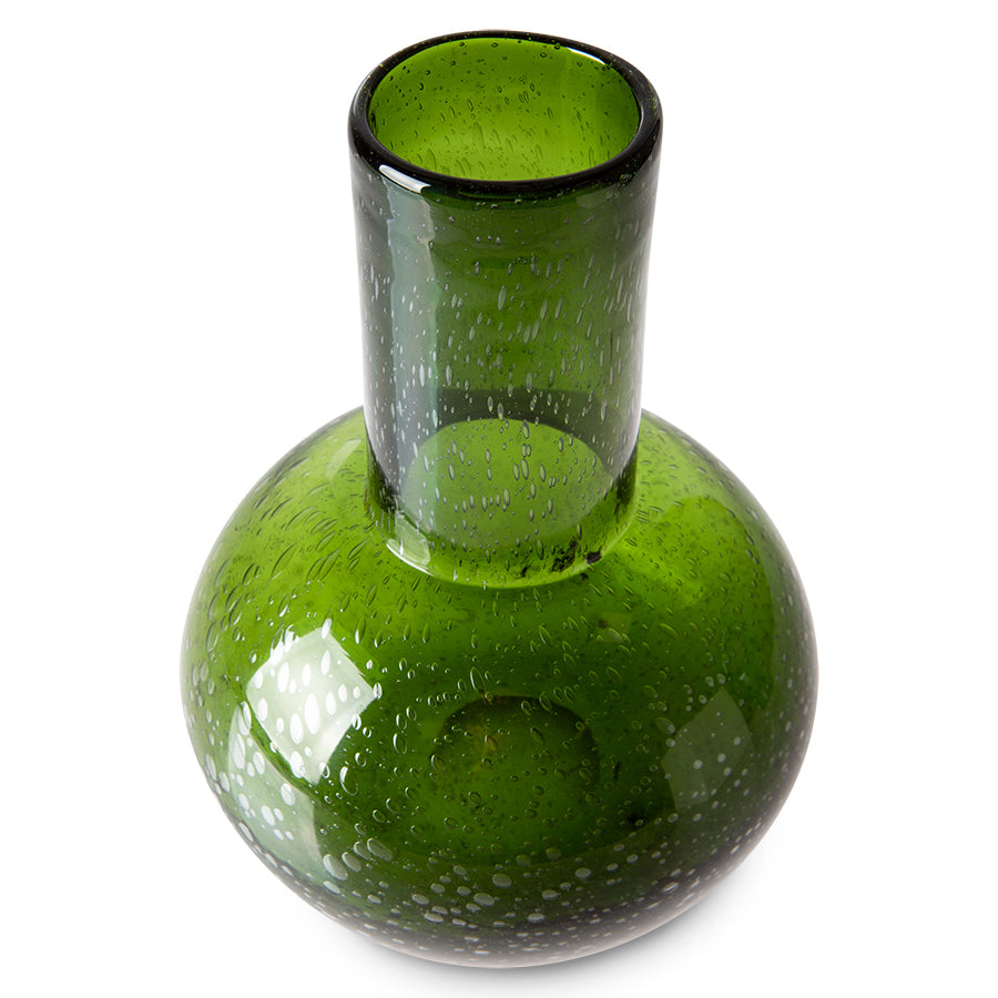 HK Living green glass vase m AGL4469