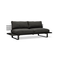 Thumbnail for HK Living Aluminium Outdoor Lounge Sofa In The Colour Charcoal