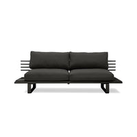 Thumbnail for HK Living Aluminium Outdoor Lounge Sofa In The Colour Charcoal