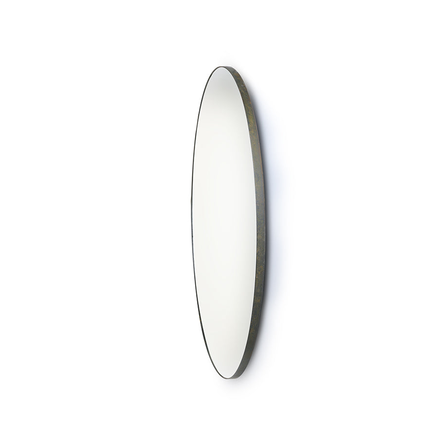Round Mirror Metal Frame 80cm