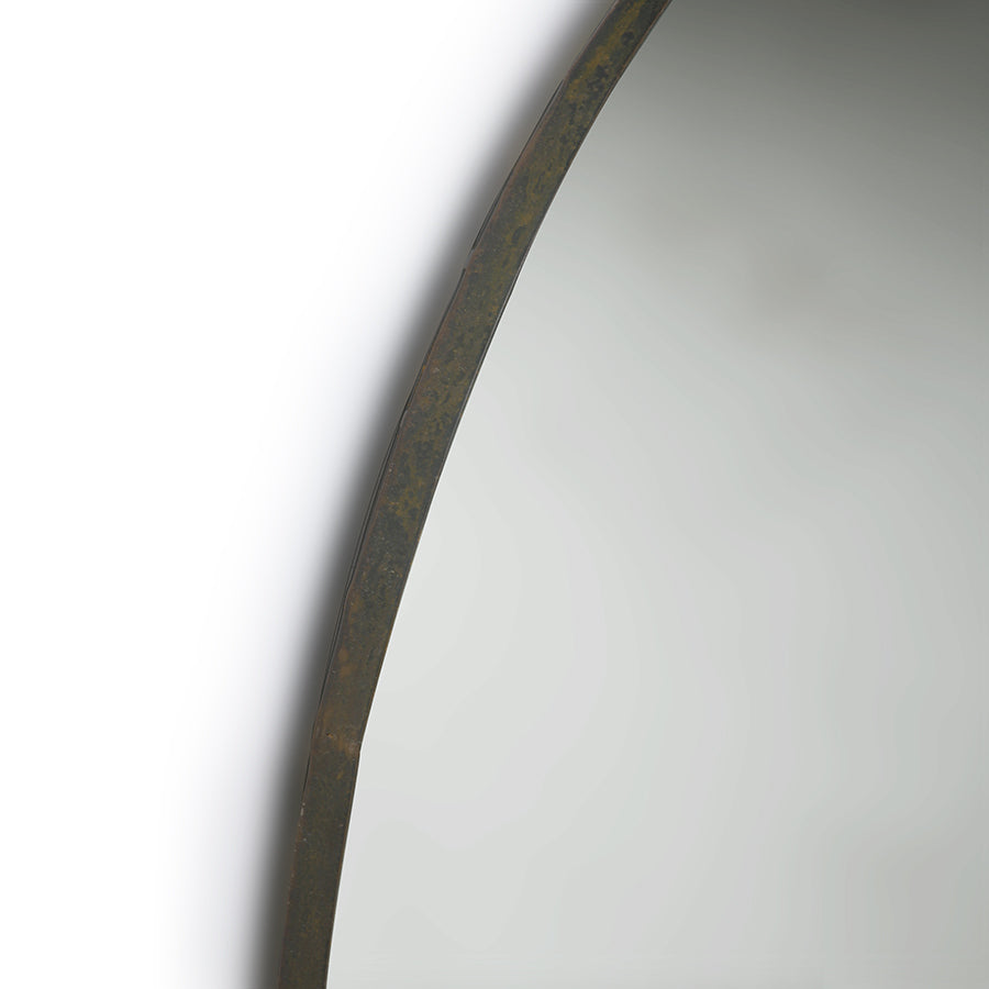 Round Mirror Metal Frame 80cm