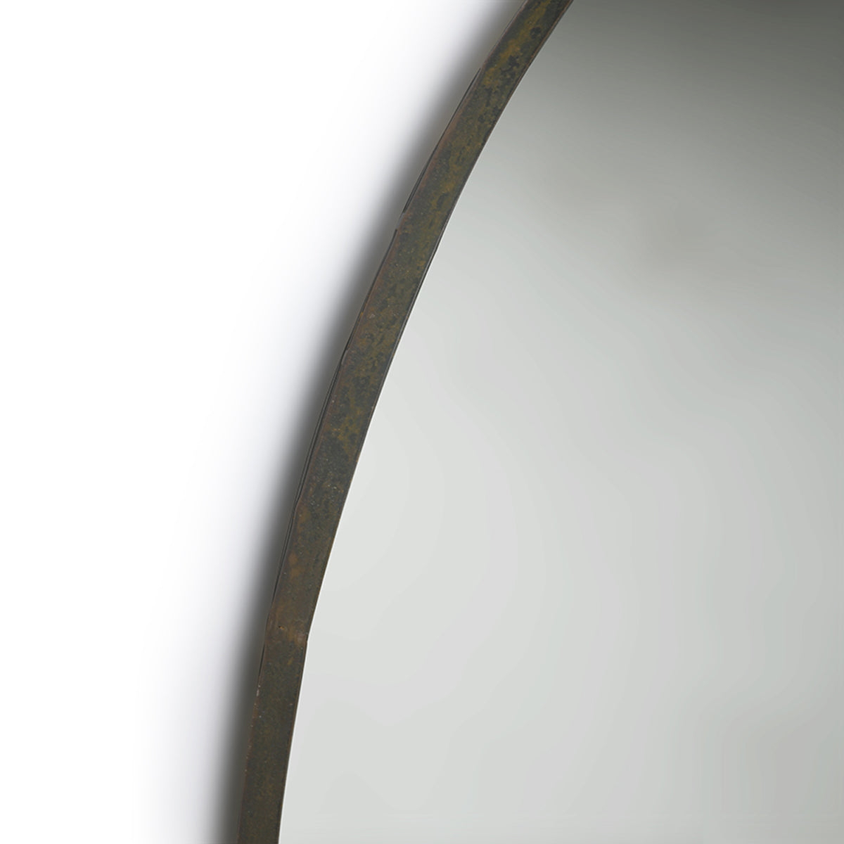 Round Mirror Metal frame 120cm