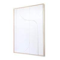 Thumbnail for HK living framed relief art panel white b (97x120) AWD8920