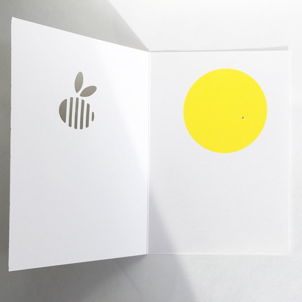 Manchester Bee Cut&make die cut greetings cards handmade in Berlin