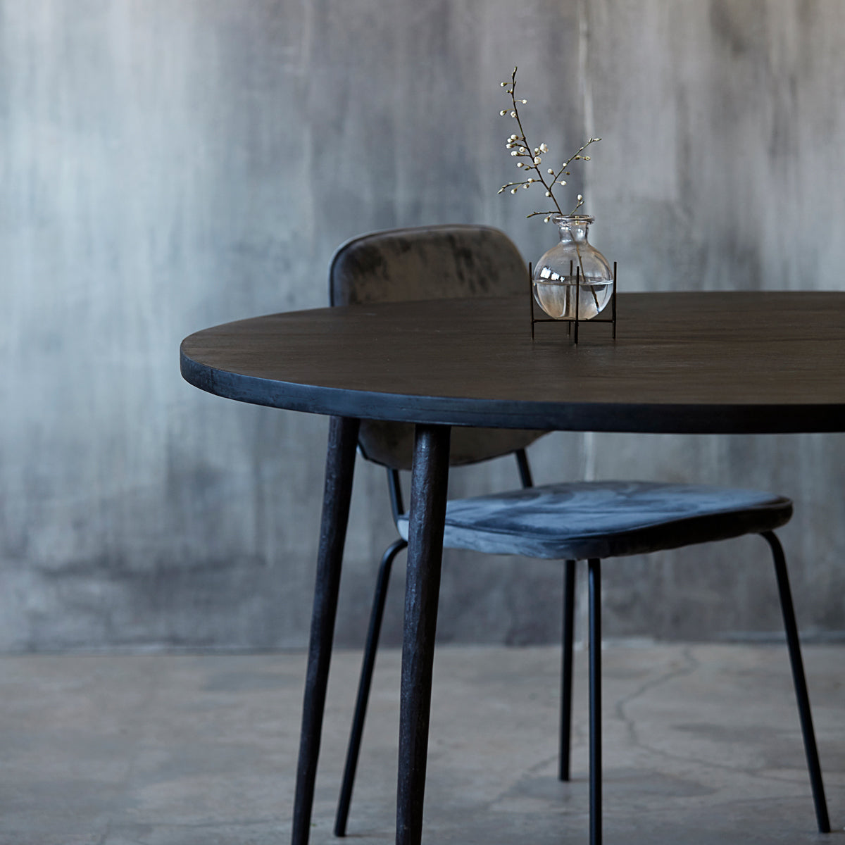 Dining table Club Black Stain 130cm