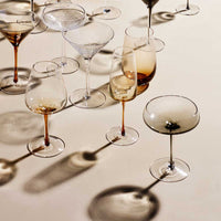 Thumbnail for Broste Copenhagen Amber wine glass mouth blown 