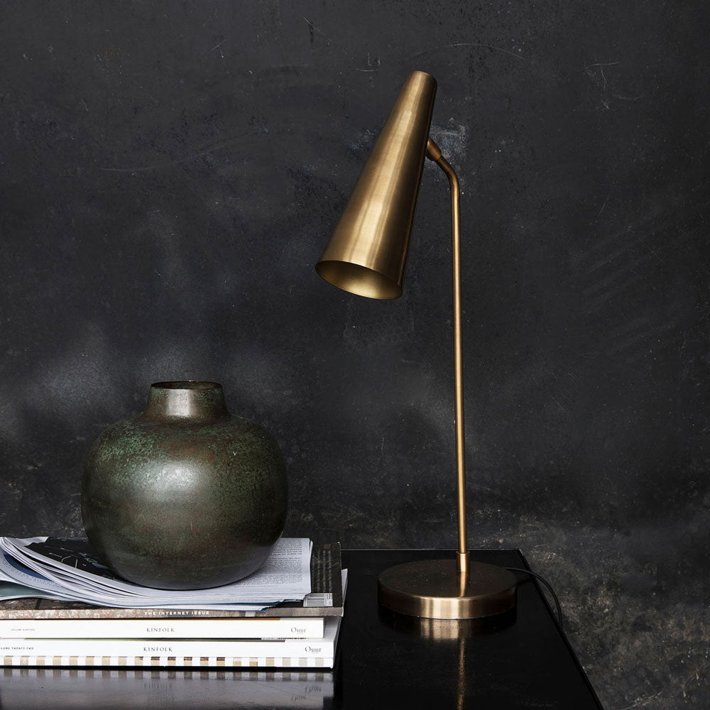 Table lamp, Precise, Brass finish 