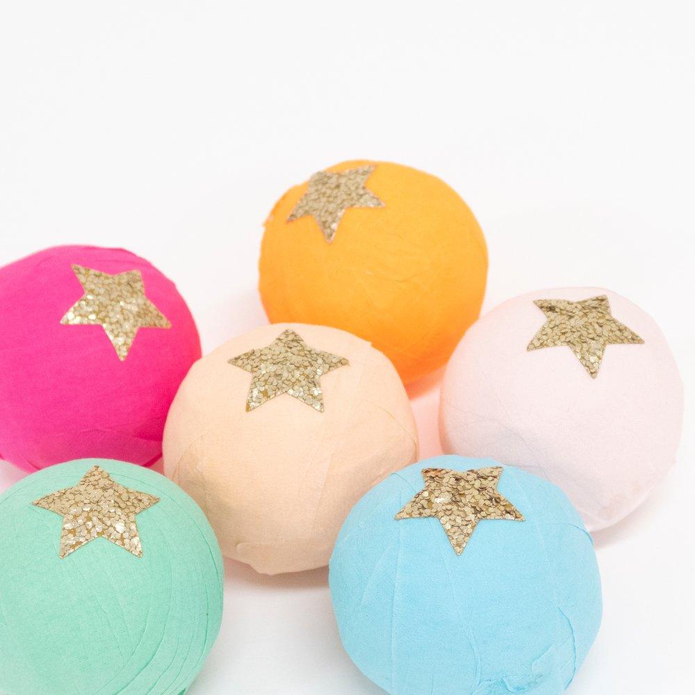 Meri Meri Rainbow Surprise Balls (set of 6)