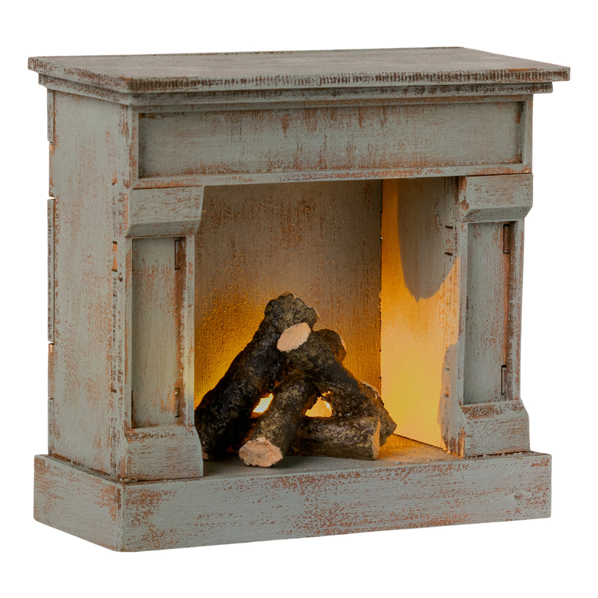 Maileg Fireplace - Vintage Blue Dollhouse furniture