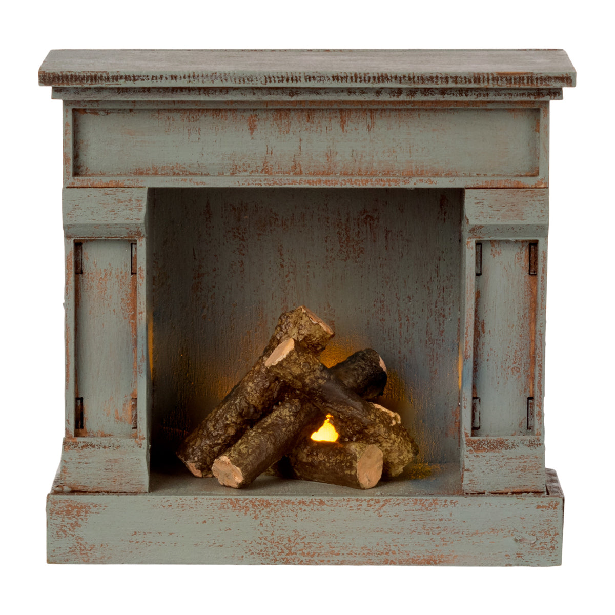 Maileg Fireplace - Vintage Blue Dollhouse furniture