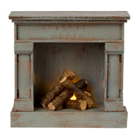 Thumbnail for Maileg Fireplace - Vintage Blue Dollhouse furniture