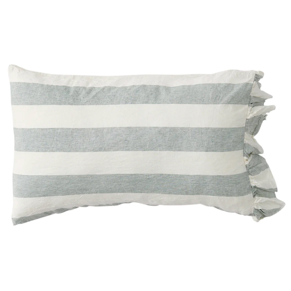Society Of Wanderers Fog Stripe Pillowcase Sets French Linen