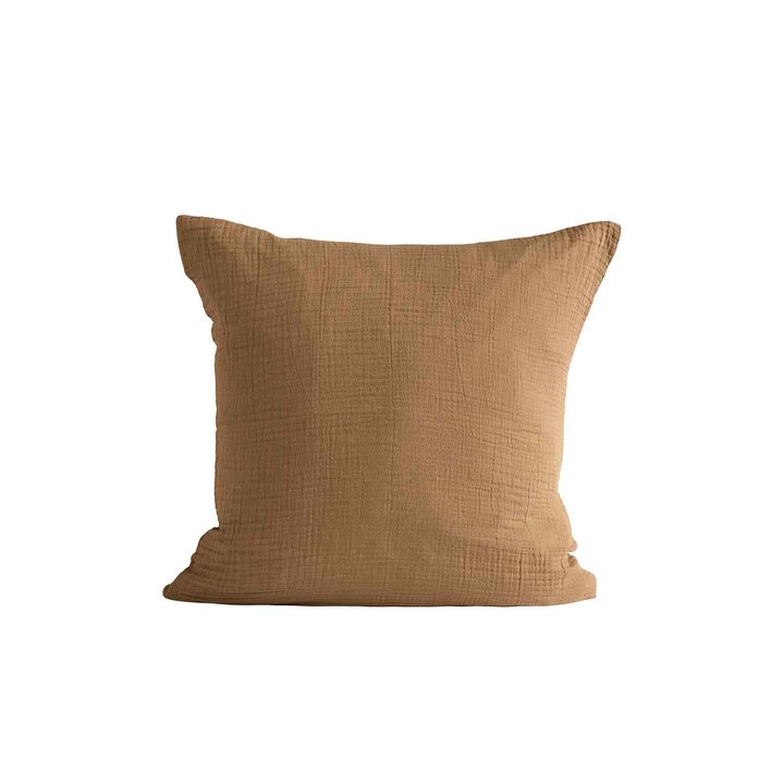 Cotton Cushion Cover Walnut