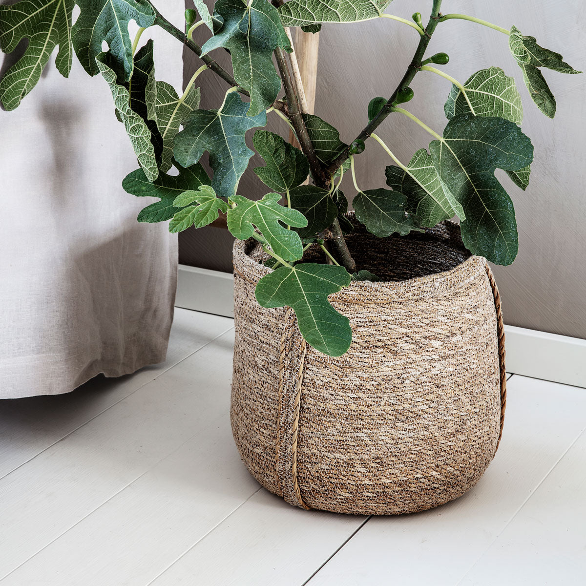 Seagrass Basket, natural Plant pot storage from House doctor