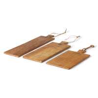 Thumbnail for HK Living Bread Board Teak (set of three) HAP6181
