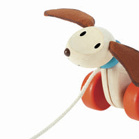 Thumbnail for Happy Puppy pull along dog from Plan toys